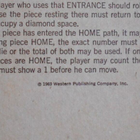 Vintage 1969 Whitman Pachisi: A Game of India #4728 No Shaker Cup - Picture 9 of 9